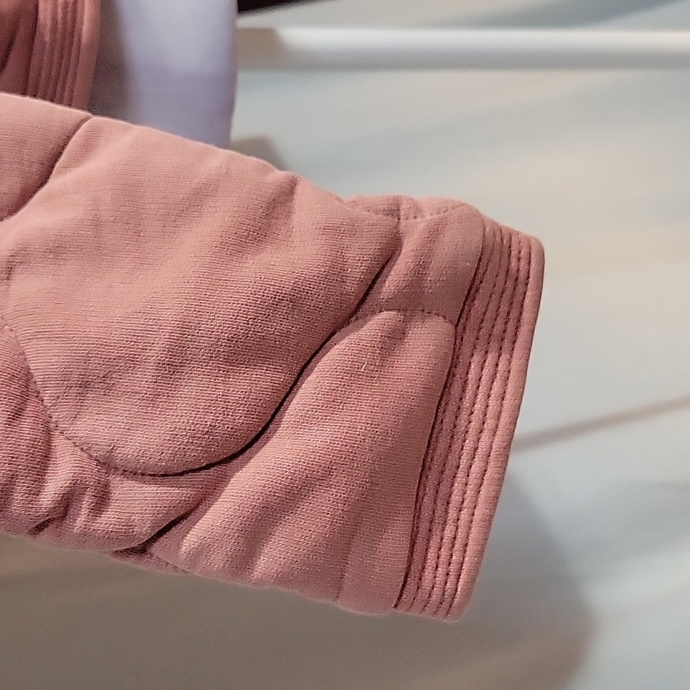 Dusty Pink Cozy Quilted Jacket - Picture 4 of 10